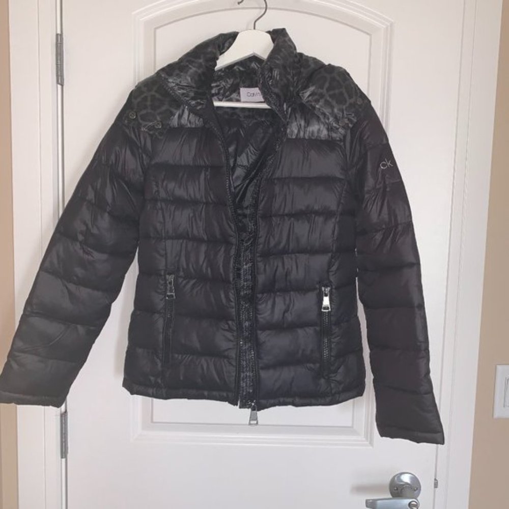 Calvin Klein Black Puffer Jacket, Size XS * - Picture 3 of 7